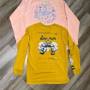 ✌️Dutch Bros lot of 2 Long Sleeve Shirts- Large